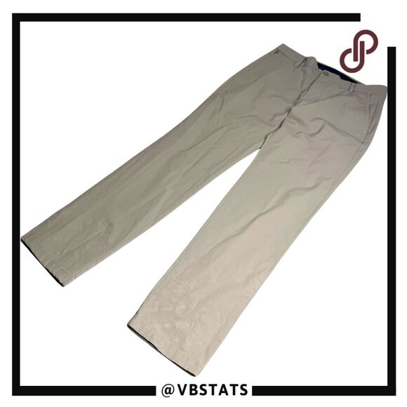 Vineyard Vines Men's Performance On The Go Straight Chino Pants Khaki Size 30x30 - Picture 1 of 7